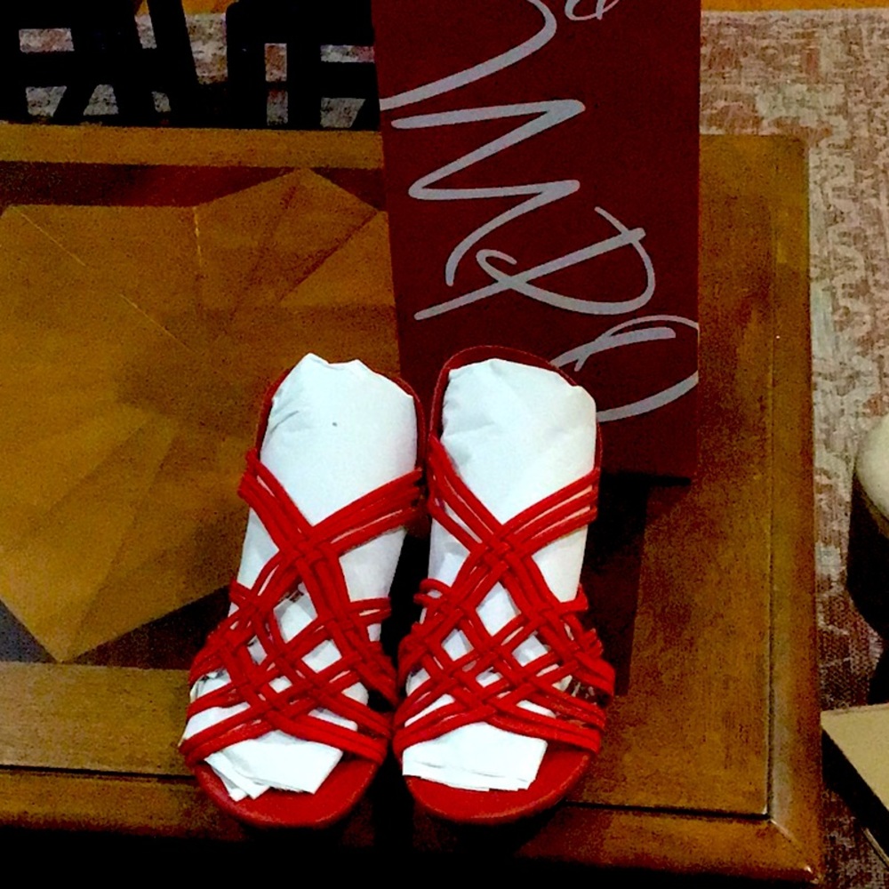 Red sandals